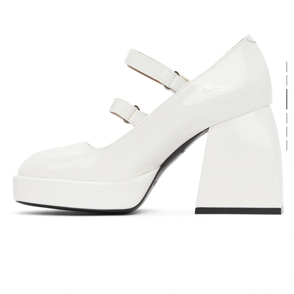 NODALETO
White Patent Bulla Babies 65 Heels - Picture 3 of 7